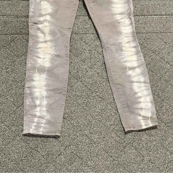 Gap Jeans Womens 27 Gray Tye Dye Jegging Stretch Denim Retro Rock - Picture 7 of 9